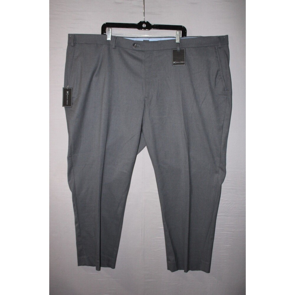 JV Reflex Stretch Gray Wool Blend Dress Pants Mens 50 x 30 New With Tags